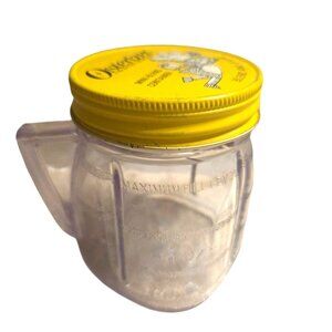 Vintage Osterizer Mini Blend & Store Plastic Jar with Lid 8 oz Oster Container